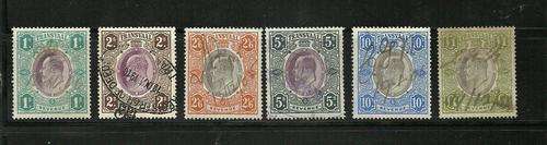 TRANSVAAL REVENUE STAMPS UP TO 1 POUND USED