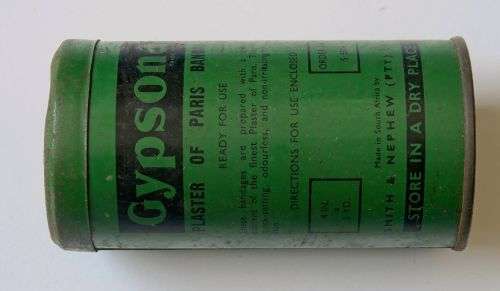 medical gypsona plaster of paris bandage in tin