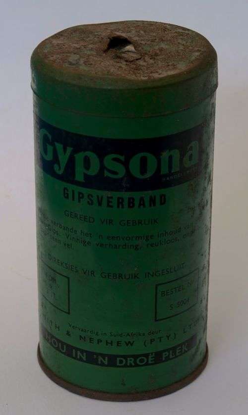 medical gypsona plaster of paris bandage in tin