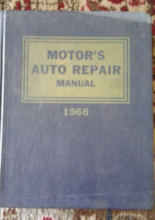Classic Car 1966 Motor's Auto Repair Manual 29th Edition