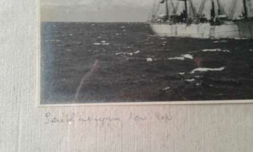 sailing ship photograph approx 1915? the Pommeren??