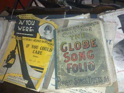 Shelf of Victorian Sheet Music