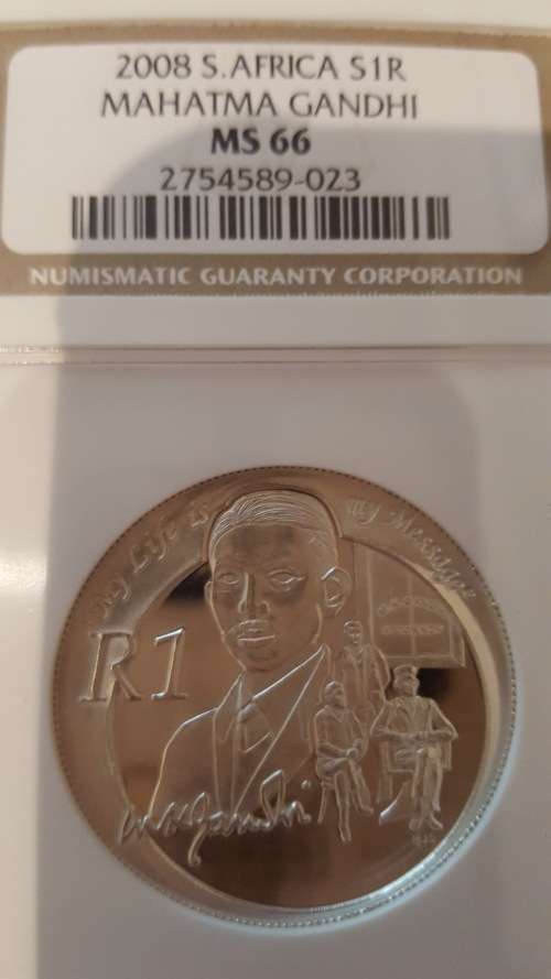 2008 Mahatma Gandhi S1R @ MS66