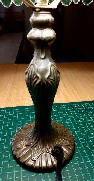 Handmade Tiffany Stained Glass lamp shade (25cm W x 41cm H) - one of a kind