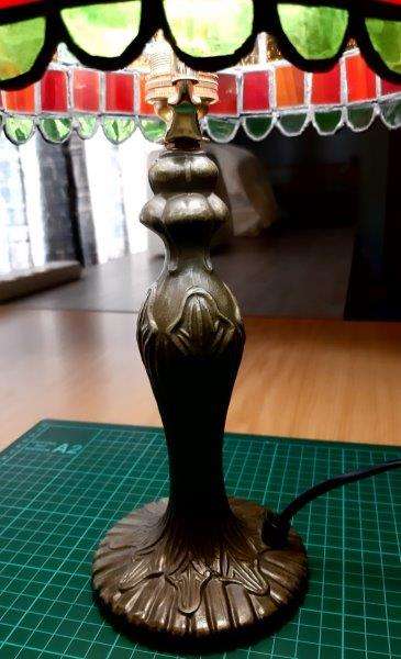 Handmade Tiffany Stained Glass lamp shade (25cm W x 41cm H) - one of a kind