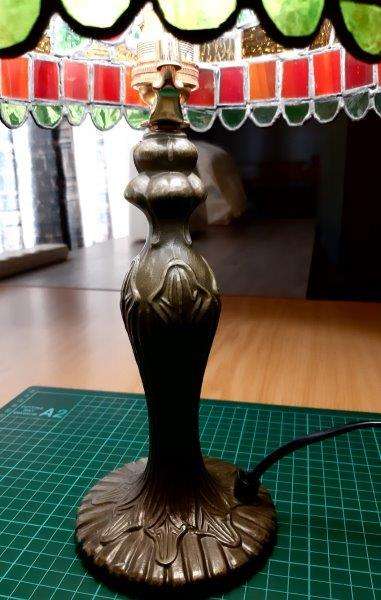 Handmade Tiffany Stained Glass lamp shade (25cm W x 41cm H) - one of a kind