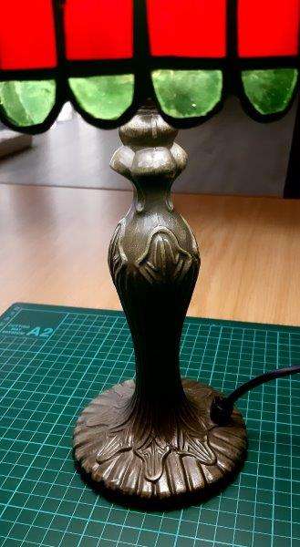 Handmade Tiffany Stained Glass lamp shade (25cm W x 41cm H) - one of a kind