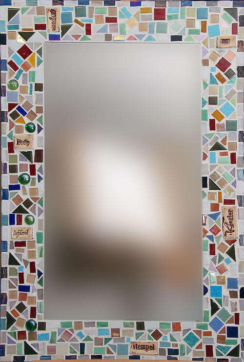 BEAUTIFUL COLOURFUL ***HandCRAFTED MoSAIC MiRRoR***  - 400mm X 600mm