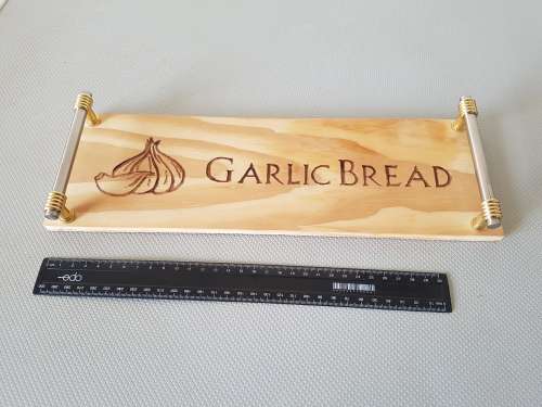 Carved Garlic Bread Board