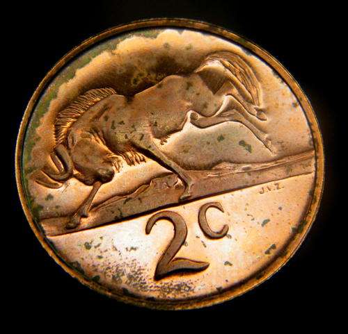 1970 PROOF SOUTH AFRICAN 2 CENTS