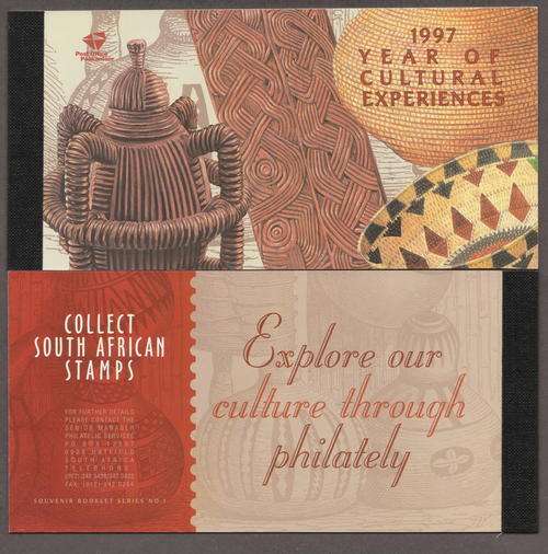1997 South Africa Booklet No.30 Year of Cultural Experiences - SACC 2010/2011 no:1081 CV=R140