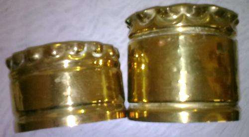 Brass flower pot covers (2)
