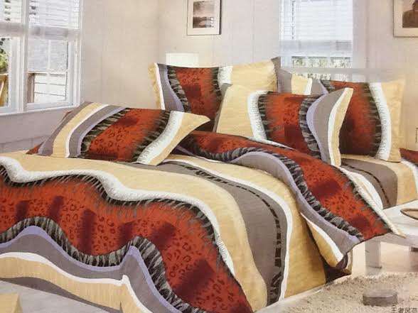 6 Piece - Cotton Feel - Bed Linen - Queen Size- Duvet Cover Set