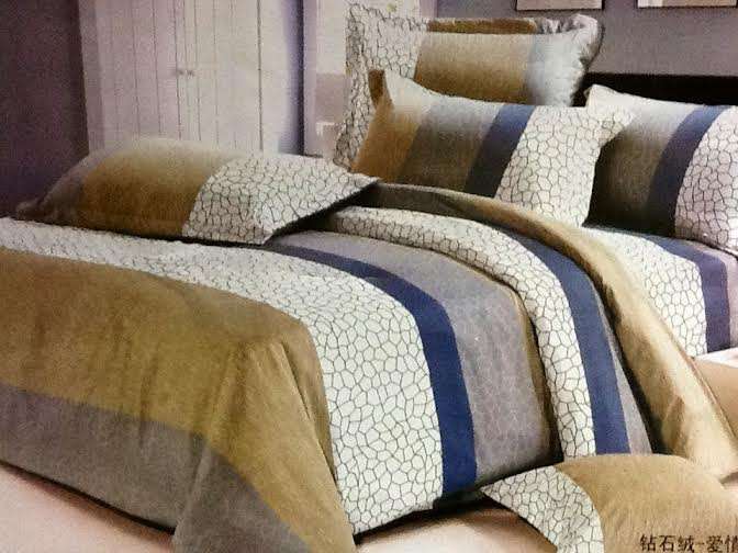 10 Piece - Cotton Feel - Bed Linen - Queen Size- Duvet Cover Set