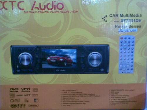 XTC AUDIO 3-INCH SCREEN  DVD USB MP3 PLAYER NEW