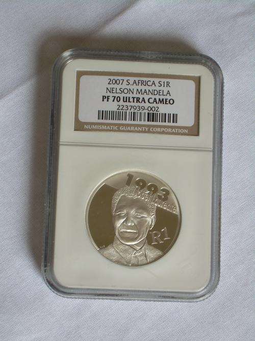 2007 MANDELA SILVER R1"""VERY RARE"""NGC-PF 70! ! !