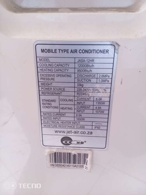 Very Beautiful Jet Air-Portable Airconditioner-LA Portable  (JASA-12HR)