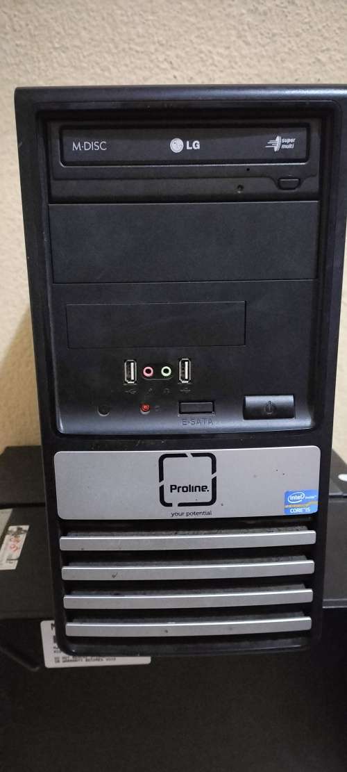 Proline i5, 500gb, 4gb, 2.5ghz, windows, plug and play