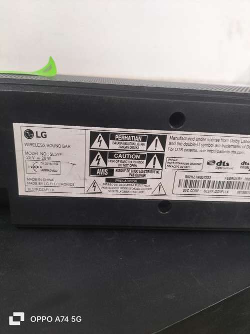 LG SL5YF 2.1ch Sound Bar with DTS Virtual:X Sound