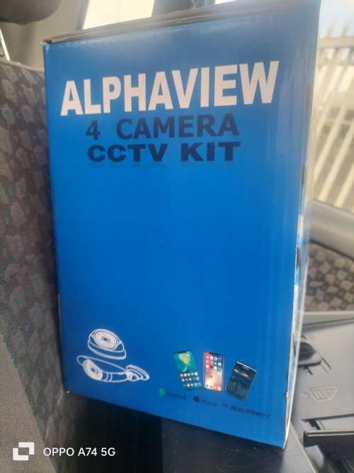 Alphaview 4 Channel 1080P High Definition AHD CCTV Kit with remote internet viewing via Mobile