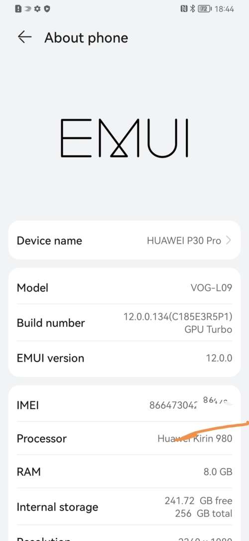 Monster Huawei P30 Pro, 256GB, 8GB, 40mp, 3 cameras, redefine photography