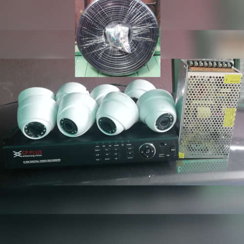 8 CHANNEL CCTV SYSTEM WITH DAHUA CAMERA