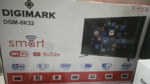 32 INCH SMART DIGIMARK TV (IMAGINE WATCHING YOUBE MOVIES) ITS NO LONGER IMAGINATION BUT A REALITY)