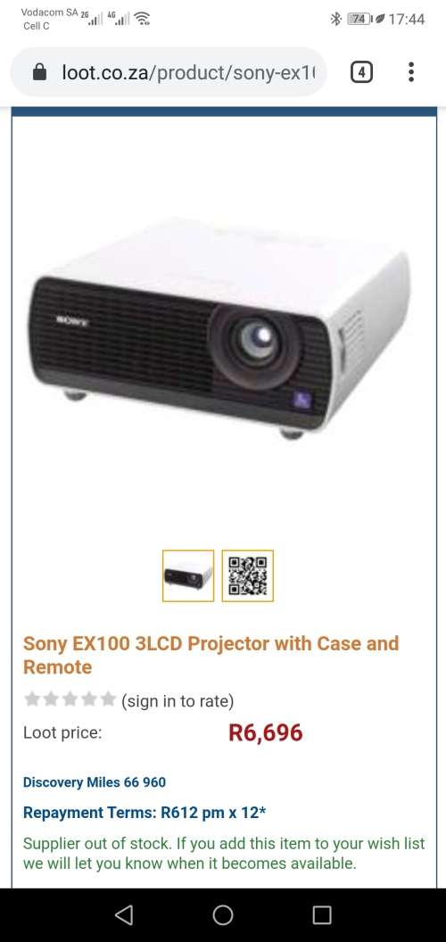 High End Sony VPL-E 100 PROJECTOR