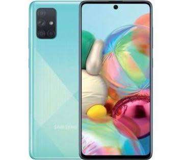 High End Samsung Galaxy A71, Caribbean Blue, 128GB, 6GB, 64MP, 2 x 2.2 ghz