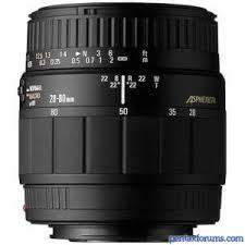 Sigma 28-80mm F3.5-5.6 Aspherical Macro HF Lens for Canon-AF Camera