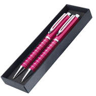 Pen And Pencil Set - Pink