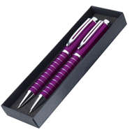 Pen And Pencil Set - Purple