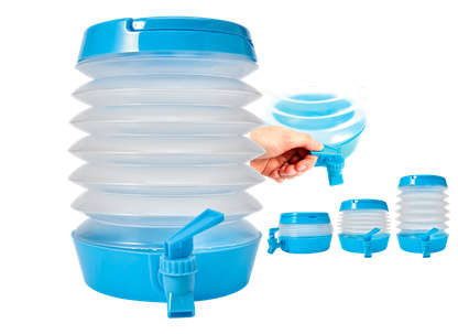 3.5 Litre Collapsible Water Dispenser - Blue