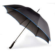 8 Panel Contrasting Edge Umbrella - Blue