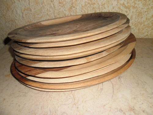 8 X wooden steak plates