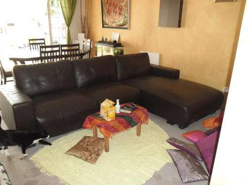 Full leather corner suite by Pellissima