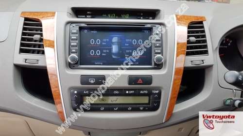 Toyota Fortuner / Hilux GPS DVD 7 inch Navigation Touch Screen Radio, FREE REVERSE CAMERA