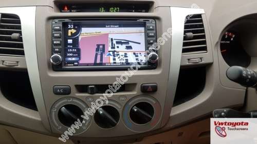 Toyota Hilux / Fortuner GPS DVD 7 inch Navigation Touch Screen Radio, FREE REVERSE CAMERA