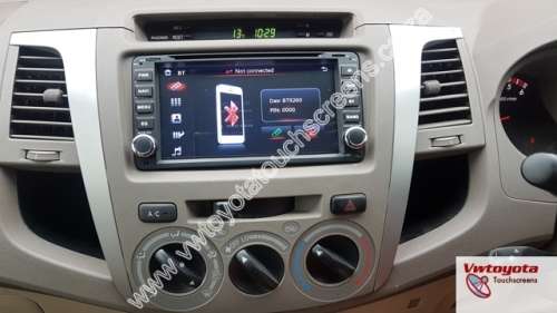 Toyota Hilux / Fortuner GPS DVD 7 inch Navigation Touch Screen Radio, FREE REVERSE CAMERA