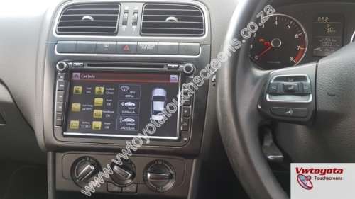 VW Polo 6 Radio , 8 inch GPS / DVD Navigation touch screen, FREE REVERSE CAMERA