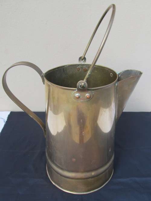 BEAUTIFUL BRASS JUG WITH SWINGING HANDLE