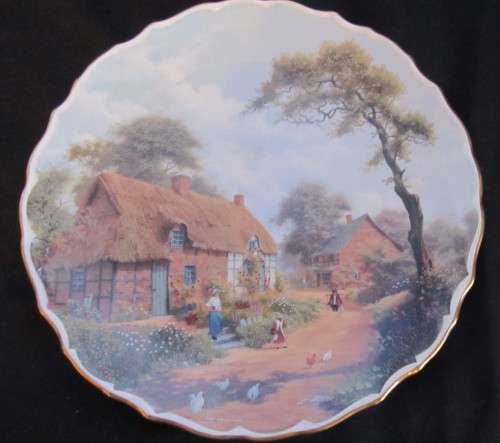 SPODE COLLECTOR'S PLATE - THE COTTAGER