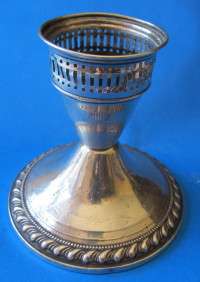 VINTAGE STERLING SILVER CANDLESTICK