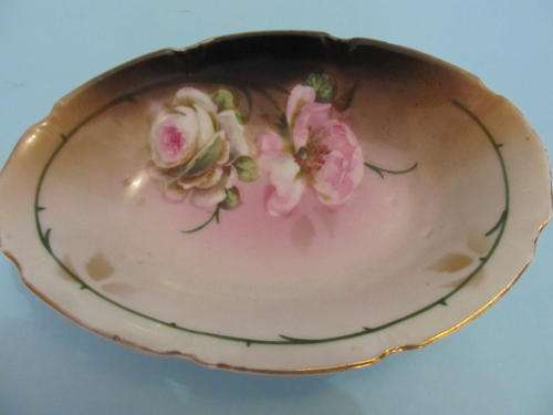 ROSE OVAL PLATE