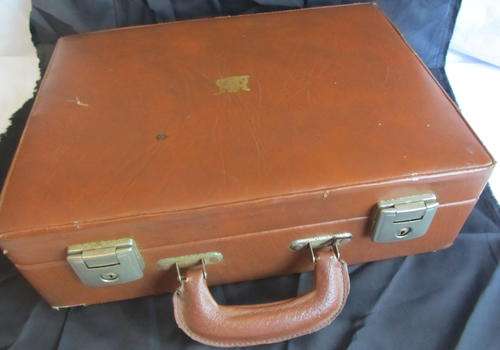 OLD SOUTH AFRICAN BRIEFCASE with COAT OF ARMS of 1930-32