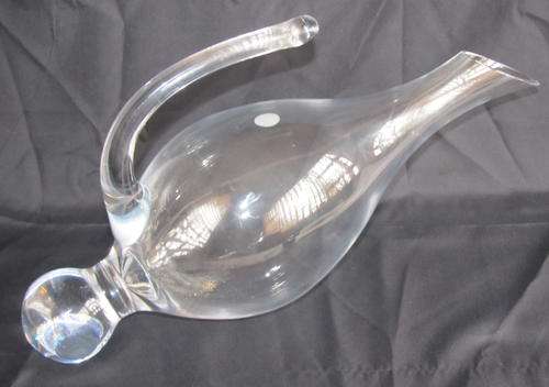 BOHEMIA CRYSTAL GLASS RED WINE DECANTER