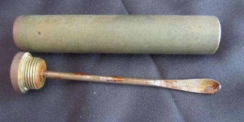 ANTIQUE BRASS WW1 SPOON OILER FOR LEE ENFIELD RIFLES