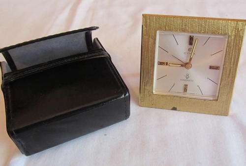 CYMA SWISS MADE ALARM TRAVELLING CLOCK - WORKING