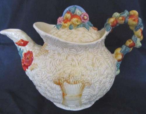 CLARICE CLIFF "CELTIC HARVEST" TEA POT - MINT CONDITION