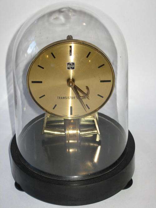 JAPANESE TRANSISTOR GLASS DOME CLOCK